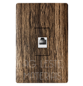 Conjunto RJ45 4x2 - Novara Especiais Carvalho